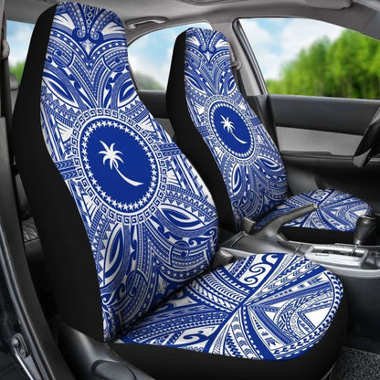 Chuuk Car Seat Cover - Chuuk Coat Of Arms Polynesian Flag Color 105905 - YourCarButBetter