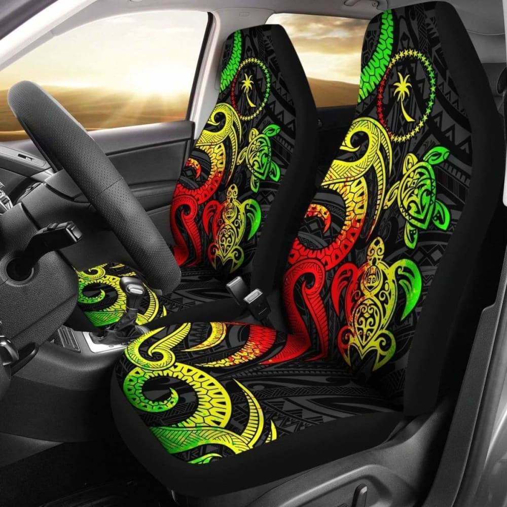 Chuuk Micronesian Car Seat Covers - Reggae Tentacle Turtle - 091114 - YourCarButBetter