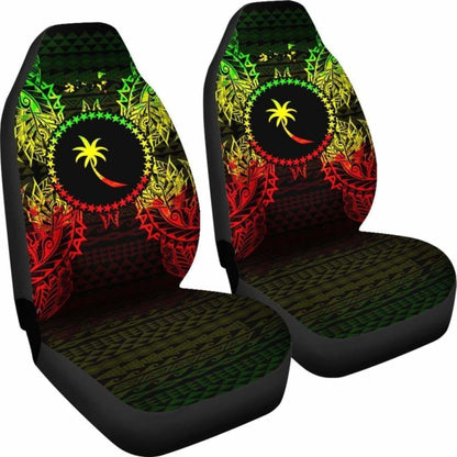 Chuuk Polynesia Car Seat Cover Map Reggae 105905 - YourCarButBetter