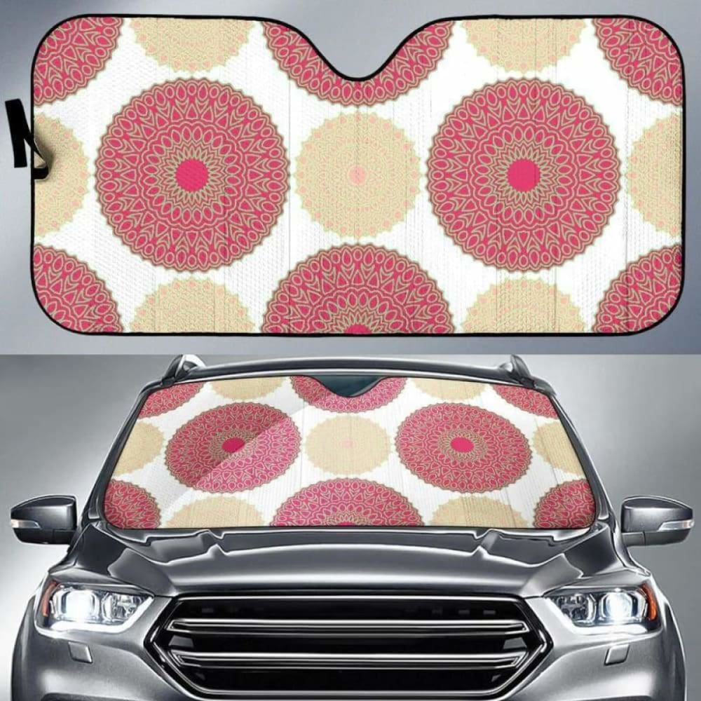 Circle Indian Pattern Car Auto Sun Shades 094201 - YourCarButBetter