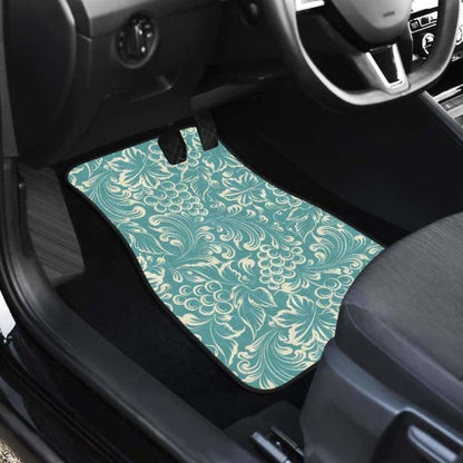 Classic Hand Drawn Grape Pattern Front And Back Car Mats 174914 - YourCarButBetter