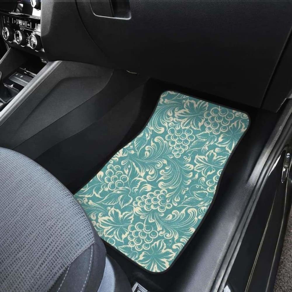 Classic Hand Drawn Grape Pattern Front And Back Car Mats 174914 - YourCarButBetter
