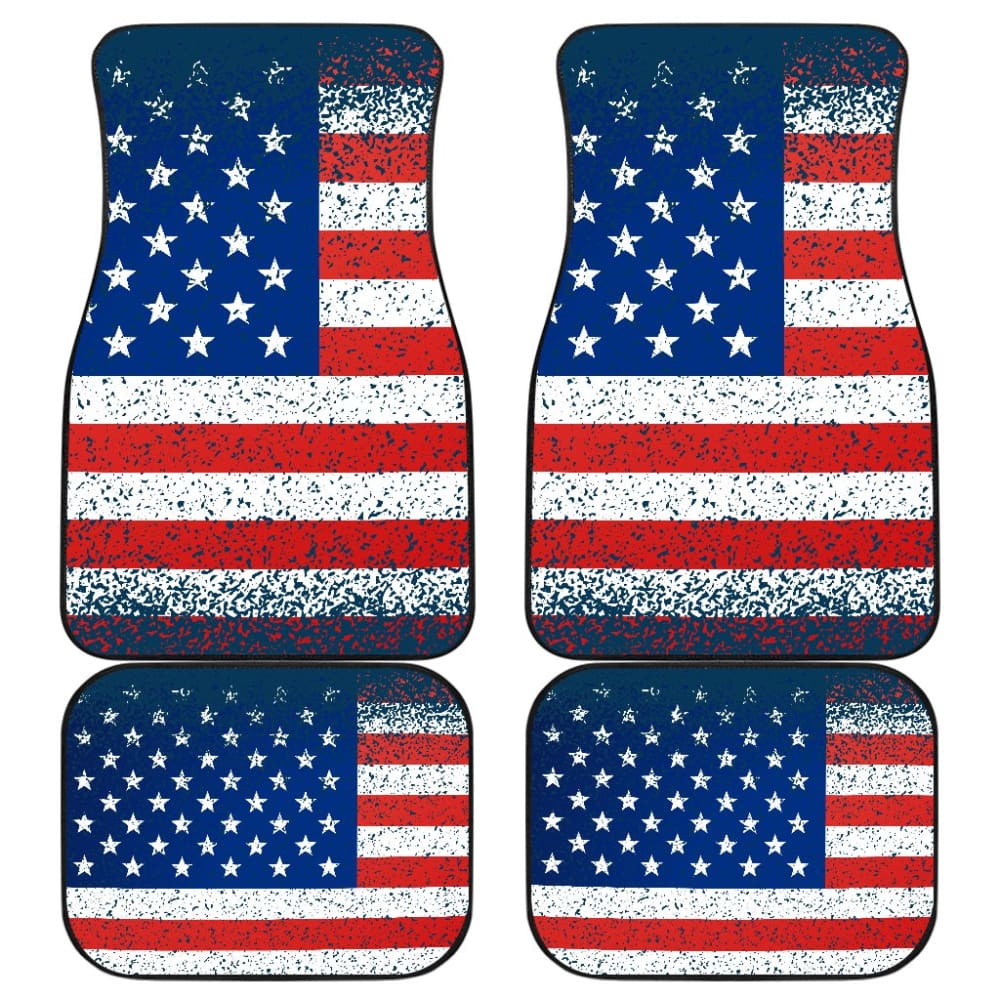 Classic Patriotic American Flag Car Floor Mats 211206 - YourCarButBetter