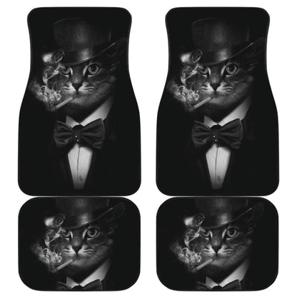 Classy Cat Smoking Car Floor Mats Amazing Gift Ideas 210101 - YourCarButBetter
