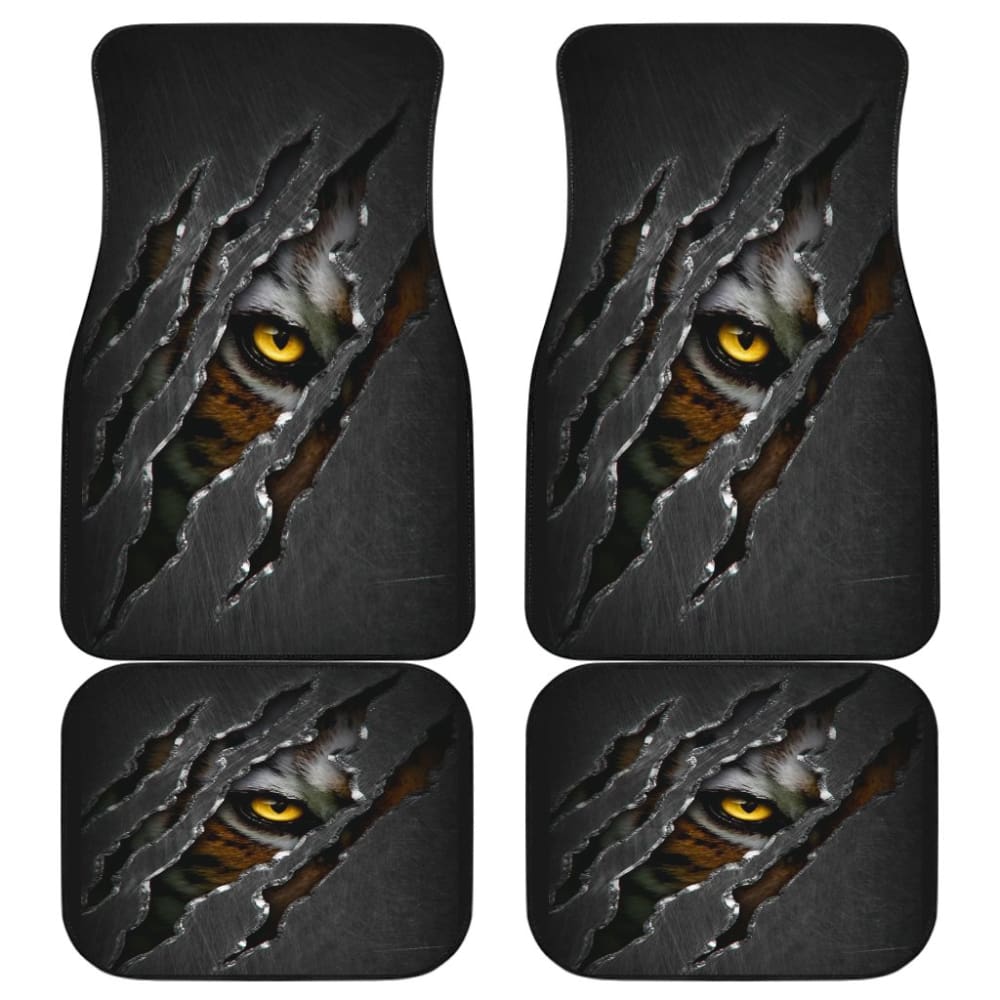 Claws Scratching Tiger Car Floor Mats 211103