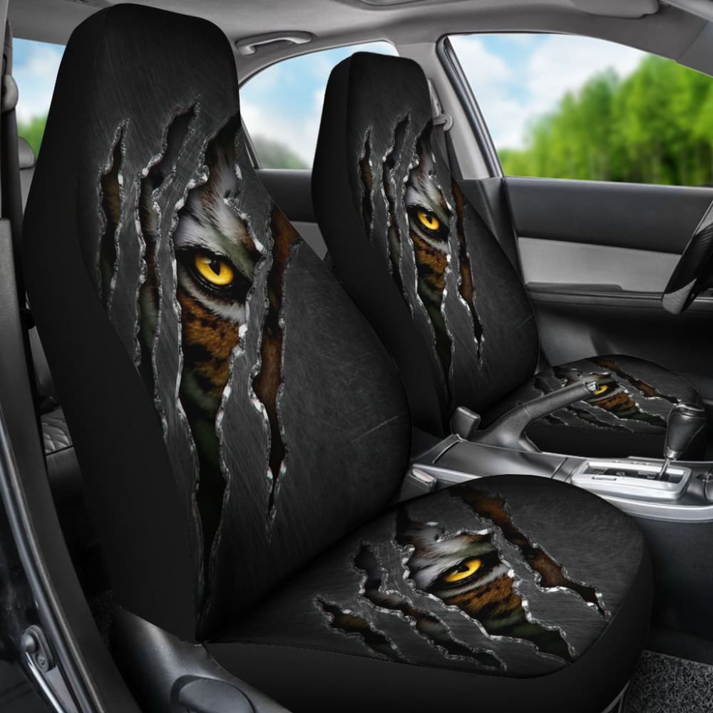 Claws Scratching Tiger Car Seat Covers 211103