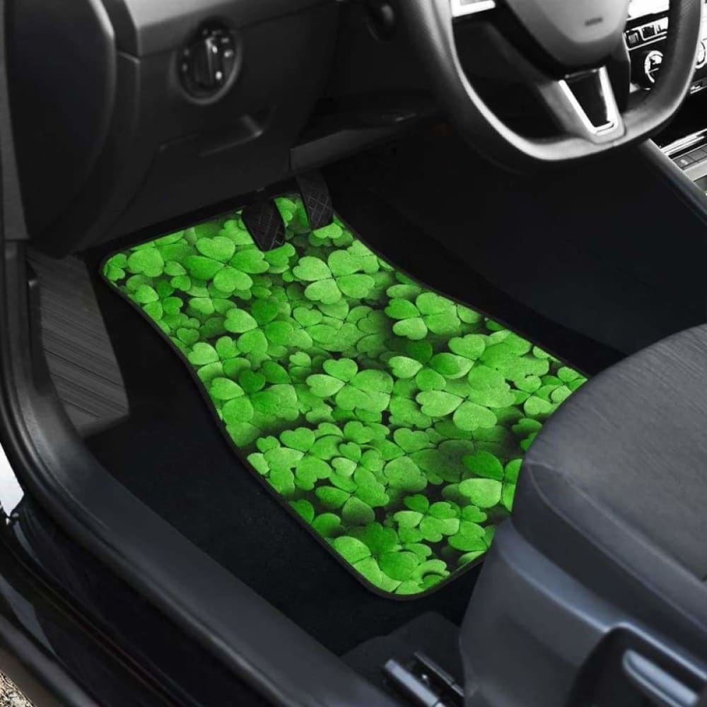 Clover Green Leaves Car Floor Mats 174914 - YourCarButBetter