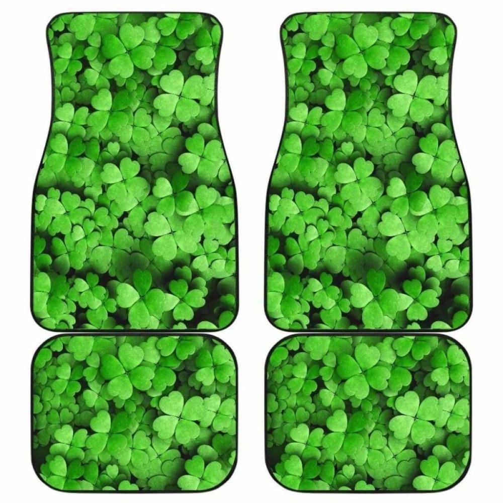 Clover Green Leaves Car Floor Mats 174914 - YourCarButBetter