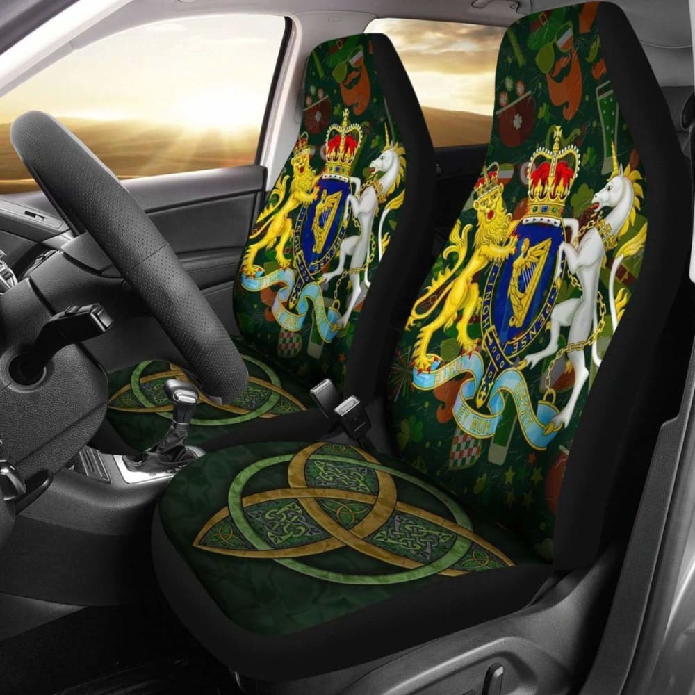 Coat Of Arms Kingdom Of Ireland Car Seat Covers - Celtic Inspired 105905 - YourCarButBetter