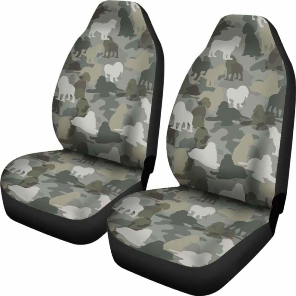 Cocker Spaniel Camo Car Seat Covers 112608