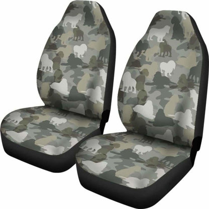 Cocker Spaniel Camo Car Seat Covers 112608