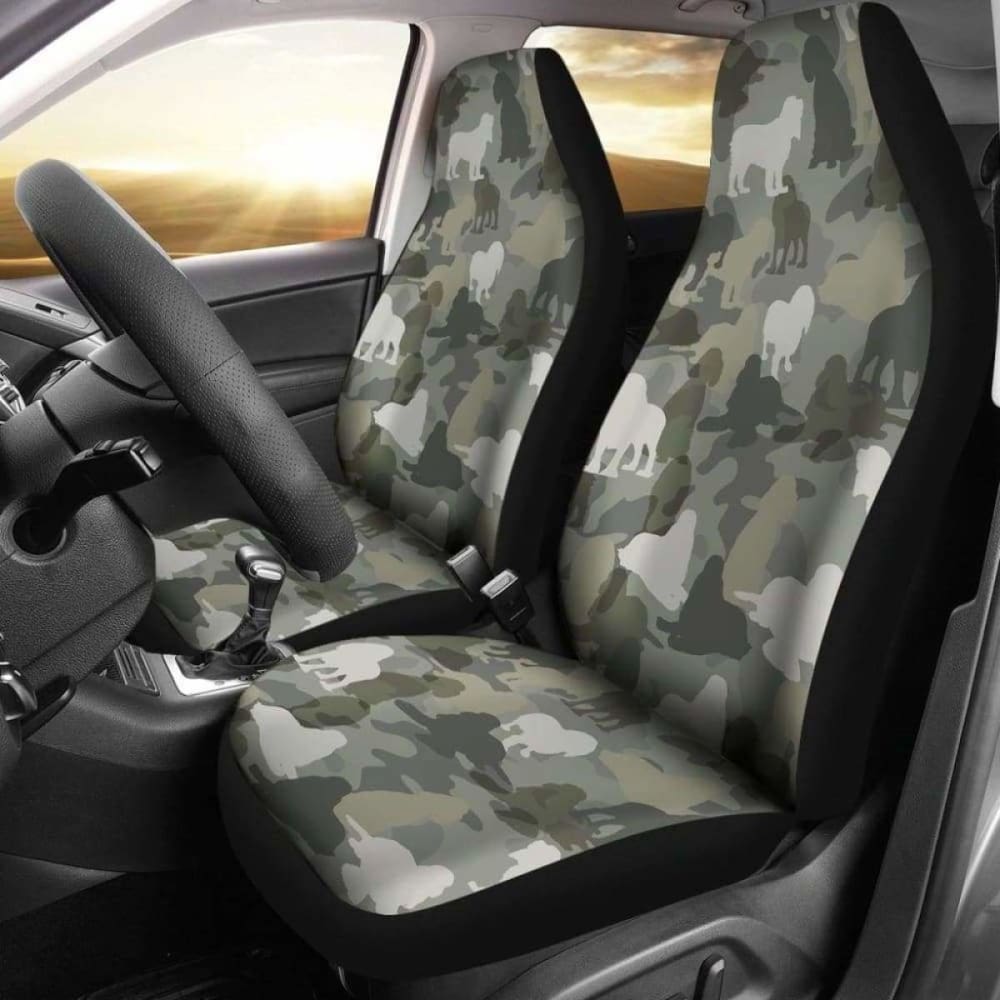 Cocker Spaniel Camo Car Seat Covers 112608