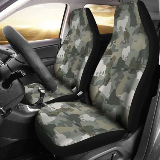 Cocker Spaniel Camo Car Seat Covers 112608