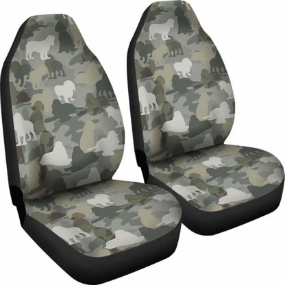 Cocker Spaniel Camo Car Seat Covers 112608