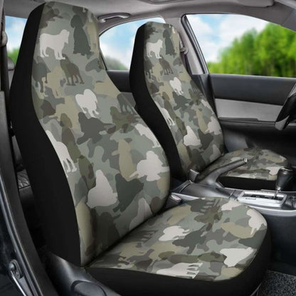 Cocker Spaniel Camo Car Seat Covers 112608