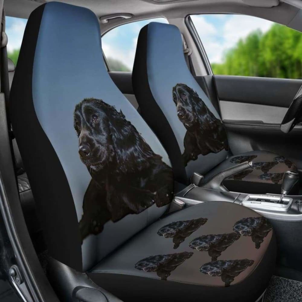 Cocker Spaniel Car Seat Cover Black 195016 - YourCarButBetter