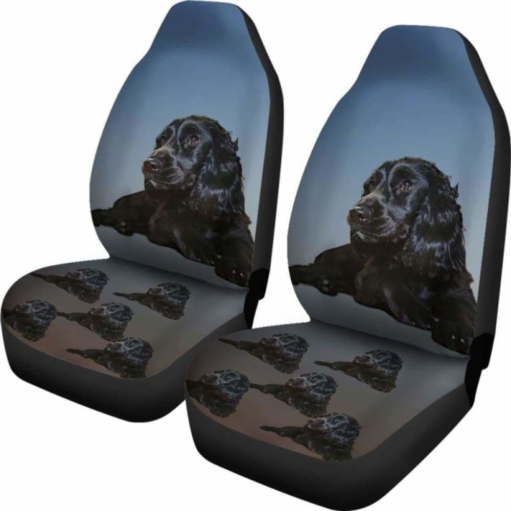 Cocker Spaniel Car Seat Cover Black 195016 - YourCarButBetter