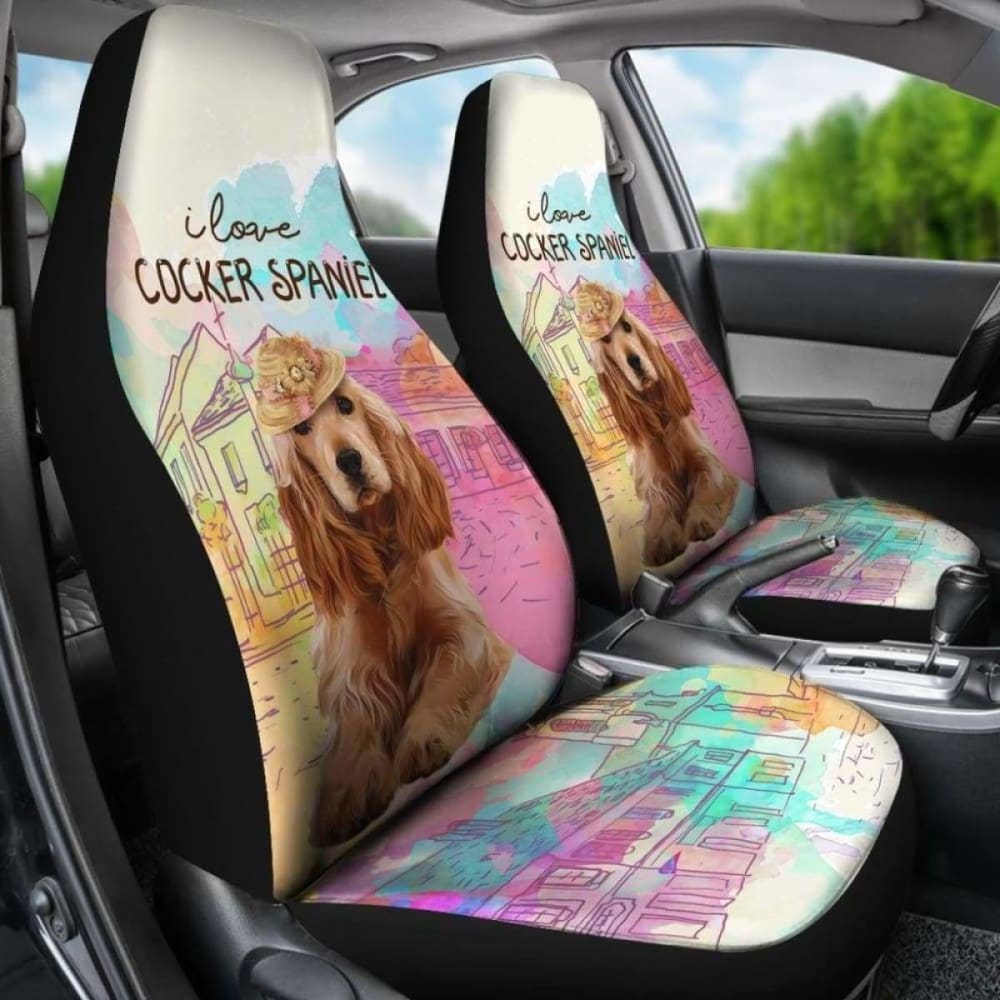 Cocker Spaniel Car Seat Covers 16 195016 - YourCarButBetter