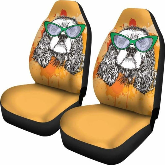 Cocker Spaniel Dogs Art Car Seat Covers 195016 - YourCarButBetter