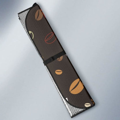 Coffee Bean Leave Pattern Car Auto Sun Shades 182102 - YourCarButBetter