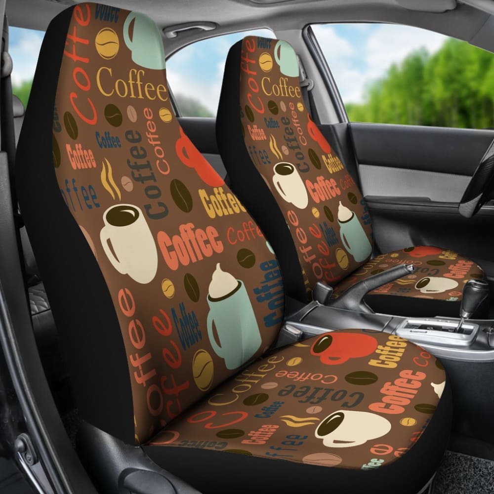 Coffee Car Seat Covers 101819 - YourCarButBetter