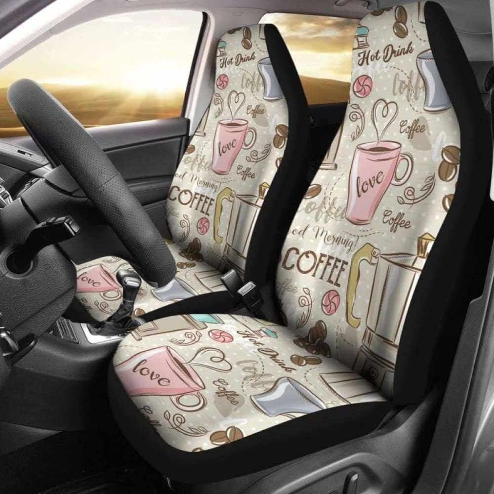 Coffee Car Seat Covers 163730 - YourCarButBetter