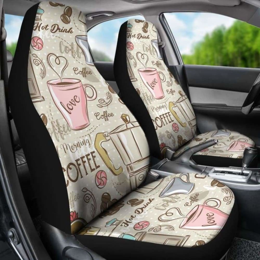 Coffee Car Seat Covers 163730 - YourCarButBetter