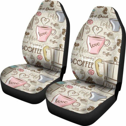 Coffee Car Seat Covers 163730 - YourCarButBetter