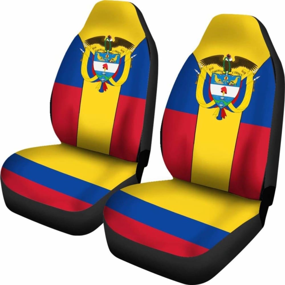 Colombia Coat Of Arms Car Seat Cover 105905 - YourCarButBetter