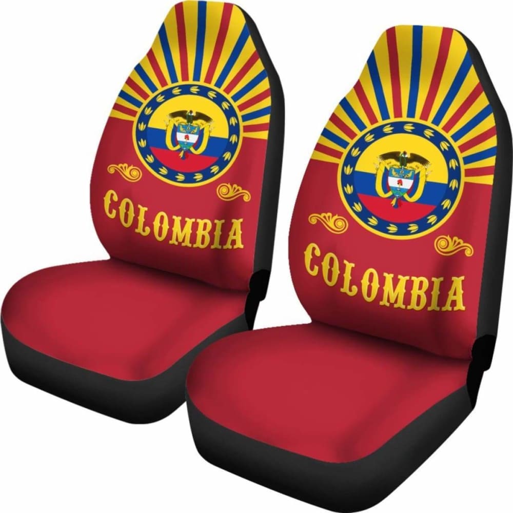 Colombia Coat Of Arms Car Seat Covers Amazing 105905 - YourCarButBetter