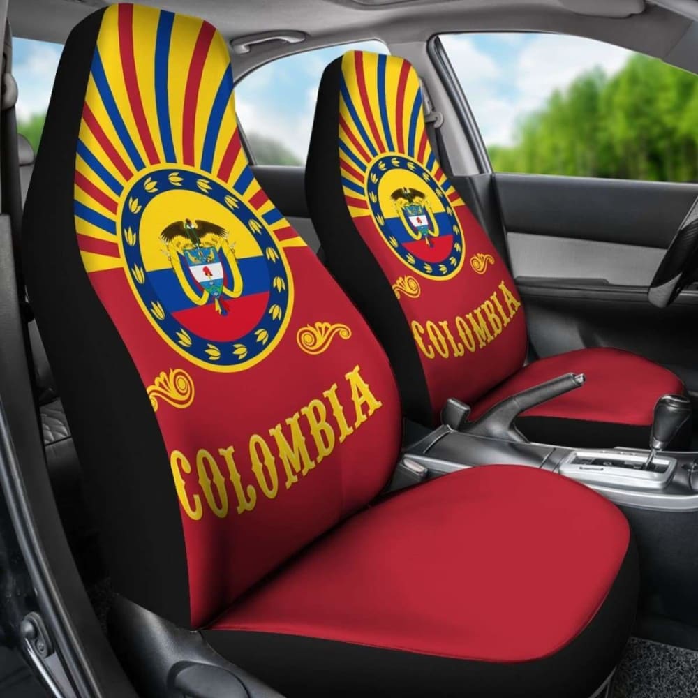Colombia Coat Of Arms Car Seat Covers Amazing 105905 - YourCarButBetter