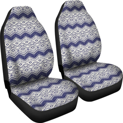 Colorful Aztec Blue And White Design 174510 - YourCarButBetter