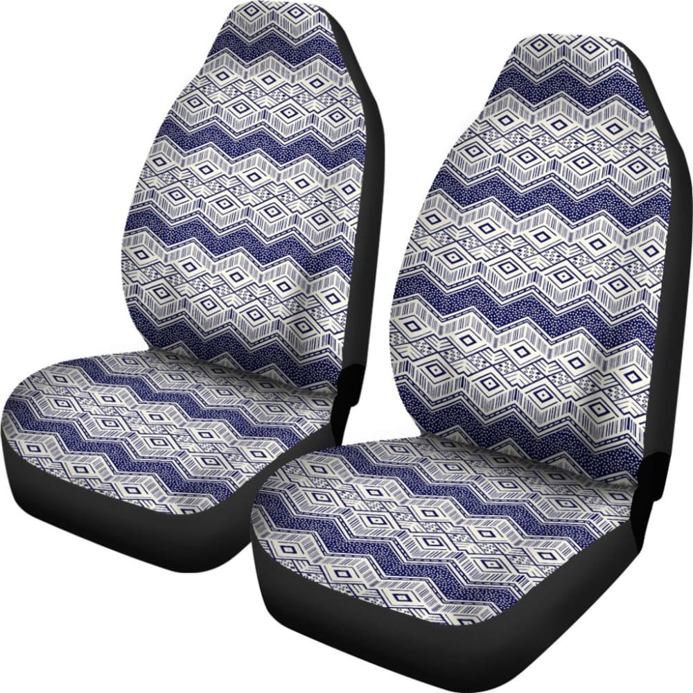 Colorful Aztec Blue And White Design 174510 - YourCarButBetter