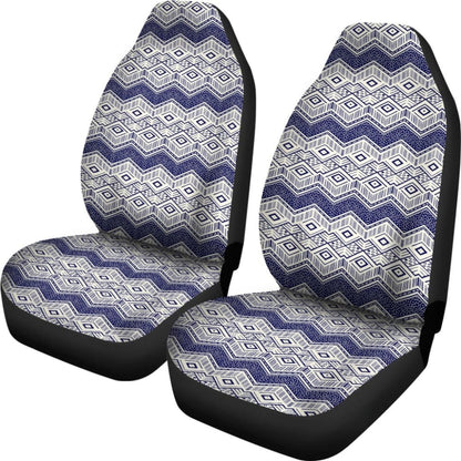Colorful Aztec Blue And White Design 174510 - YourCarButBetter