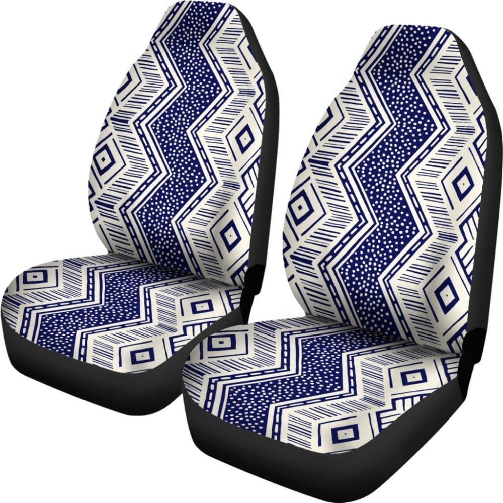 Colorful Aztec Blue And White Design 174510 - YourCarButBetter