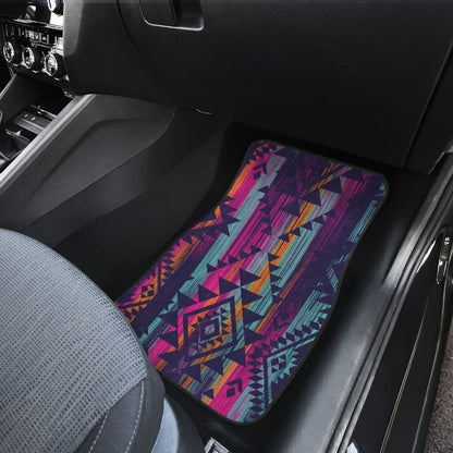 Colorful Boho Aztec Streaks Car Floor Mats 094209 - YourCarButBetter
