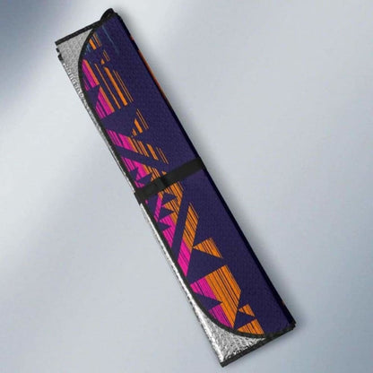 Colorful Boho Aztec Streaks Car Sun Shades 104020 - YourCarButBetter