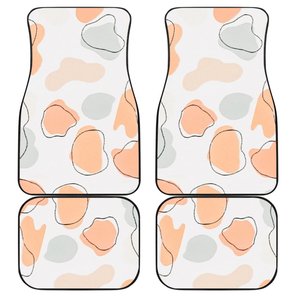 Colorful Cowhide Print Art Car Floor Mats 211206 - YourCarButBetter