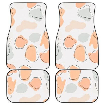 Colorful Cowhide Print Art Car Floor Mats 211206 - YourCarButBetter