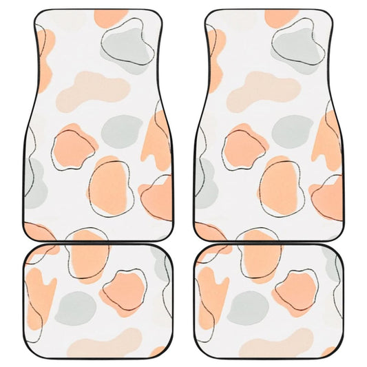 Colorful Cowhide Print Art Car Floor Mats 211206 - YourCarButBetter