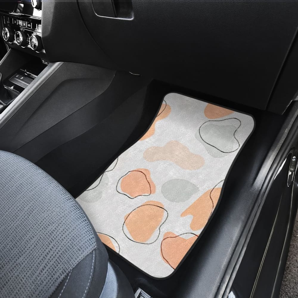 Colorful Cowhide Print Art Car Floor Mats 211206 - YourCarButBetter