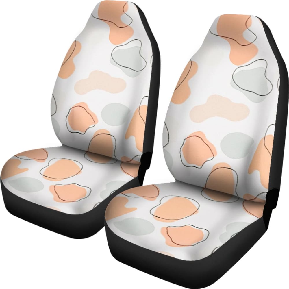 Colorful Cowhide Print Art Car Seat Covers 211206 - YourCarButBetter