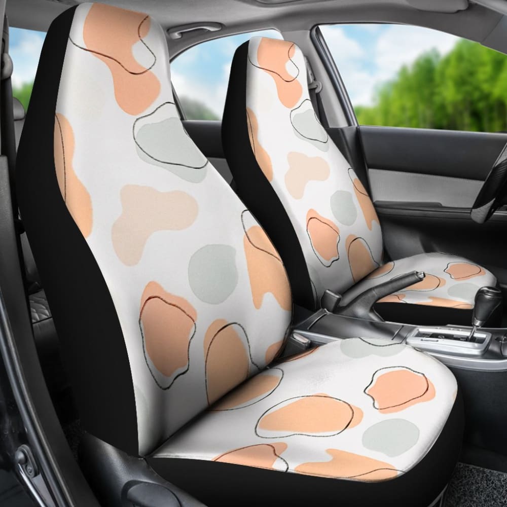 Colorful Cowhide Print Art Car Seat Covers 211206 - YourCarButBetter