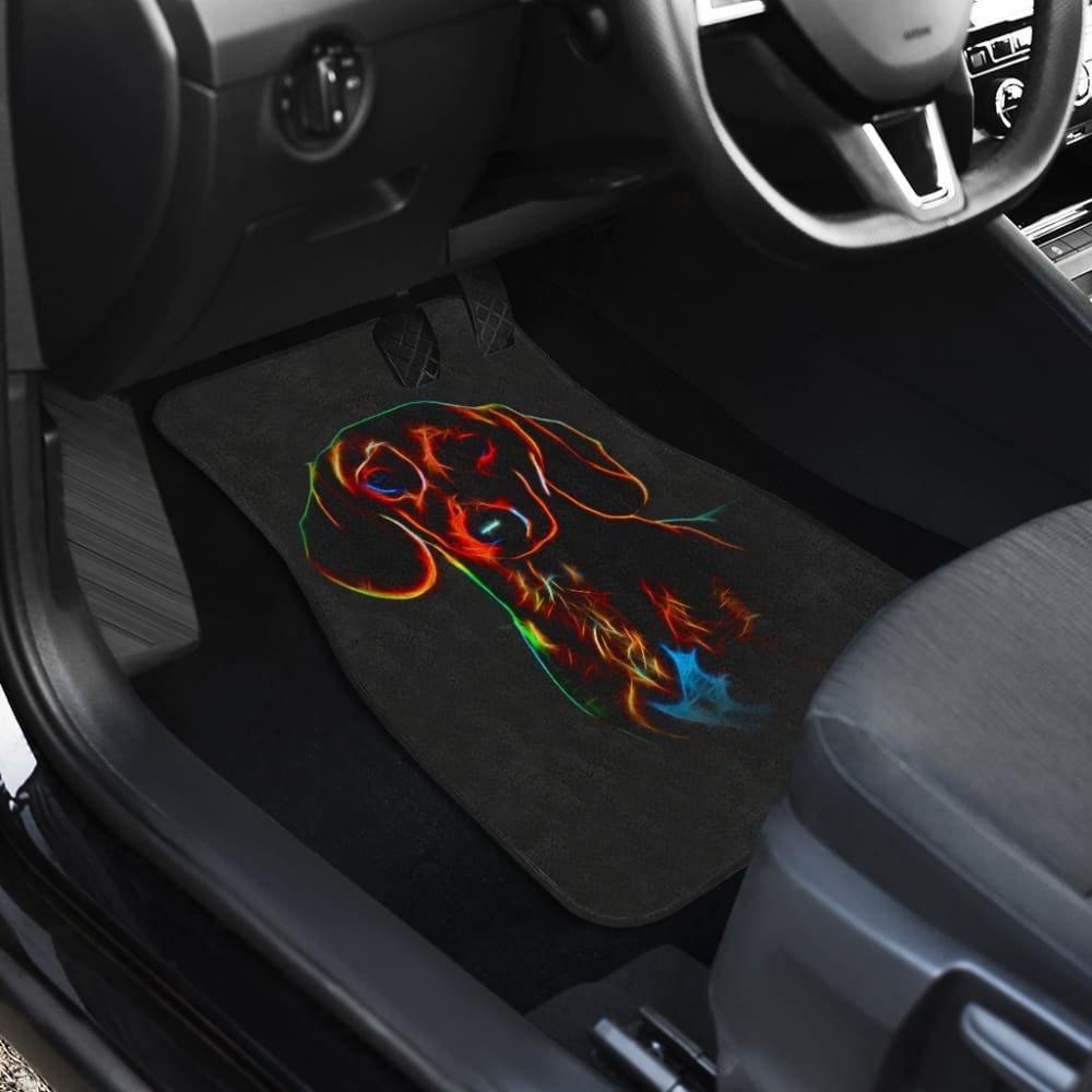 Colorful Dachshund Car Mat (Front & Back) 184610 - YourCarButBetter