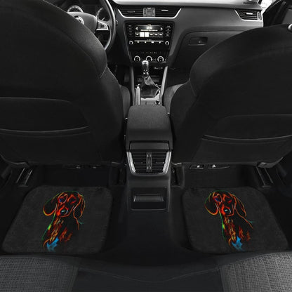 Colorful Dachshund Car Mat (Front & Back) 184610 - YourCarButBetter
