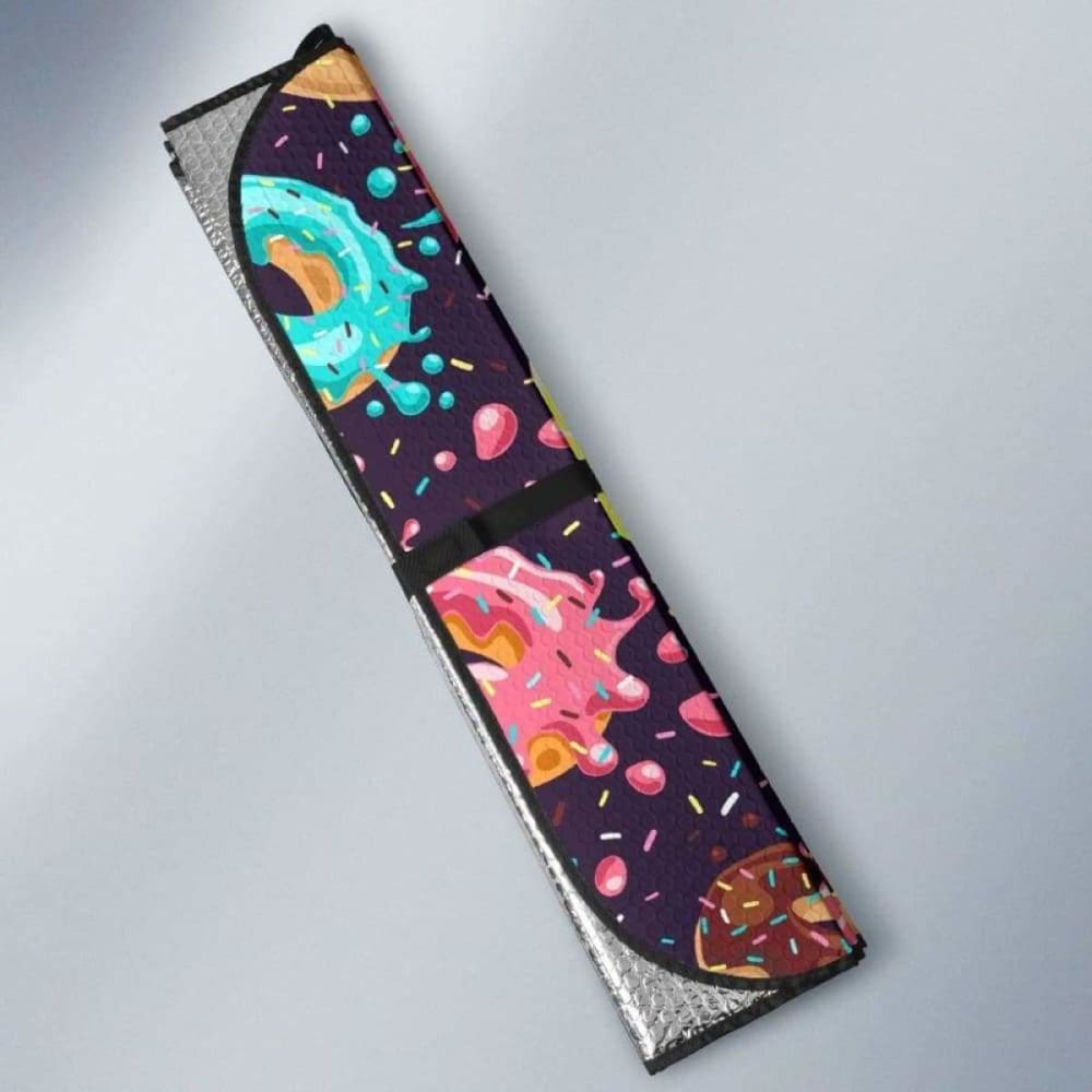 Colorful Donut Glaze Pattern Car Auto Sun Shades 102507 - YourCarButBetter