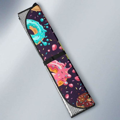 Colorful Donut Glaze Pattern Car Auto Sun Shades 102507 - YourCarButBetter