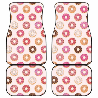 Colorful Donut Pattern Front And Back Car Mats 153908 - YourCarButBetter