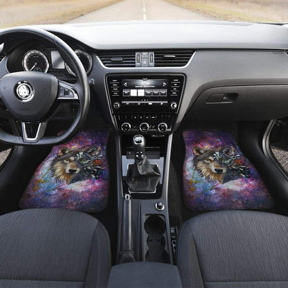 Colorful Galaxy Wolf Design Car Floor Mats Automotive 212202