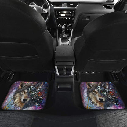 Colorful Galaxy Wolf Design Car Floor Mats Automotive 212202
